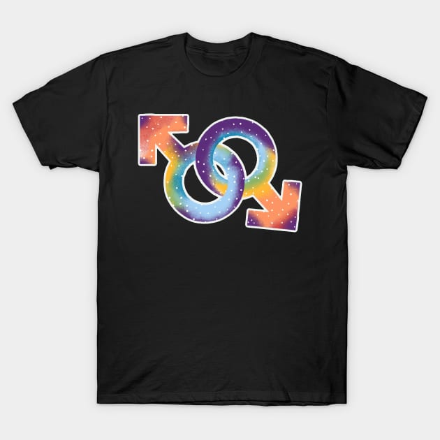 Symbols or signs that refer to men, rainbow and dots, support homosexuality T-Shirt by TamxngTa